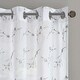 preview thumbnail 11 of 11, Madison Park Abelia Floral Embroidered Single Sheer Curtain Panel
