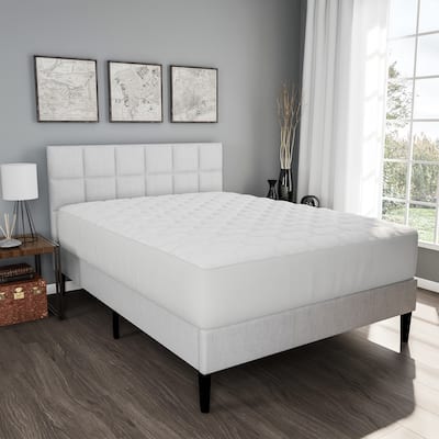 Mattress Cover-Made From Hypo-Allergenic Bamboo Fiber Rayon- Skirted Bed Protector by Lavish Home - White