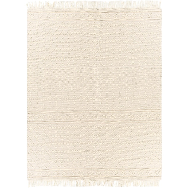 Les Handmade Modern Farmhouse Wool Area Rug