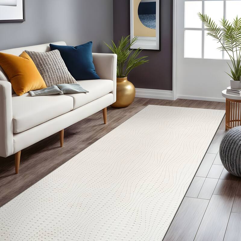 Beverly Rug Serenity Solid Modern Non Slip Soft Indoor Area Rug