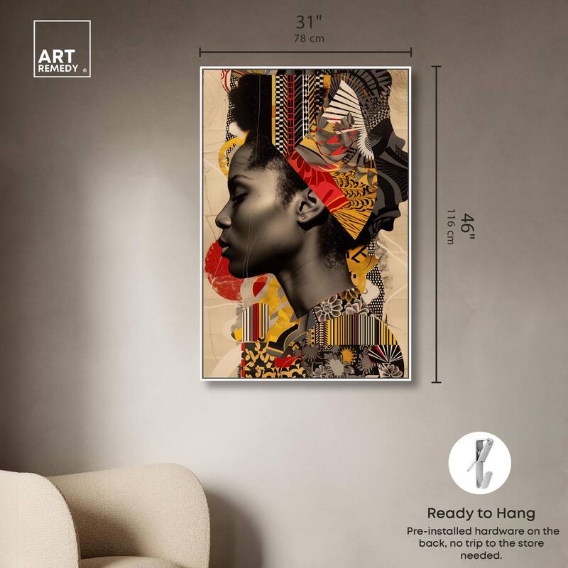 Cultural Collage Canvas by Art Remedy