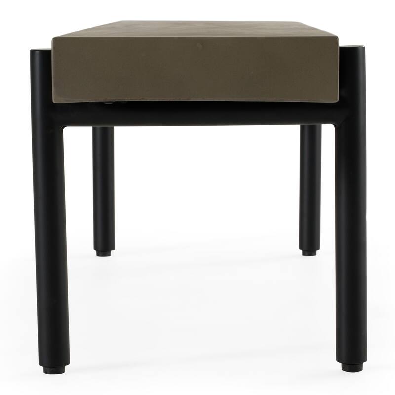 Modrest Timlin Modern Concrete & Metal Bench