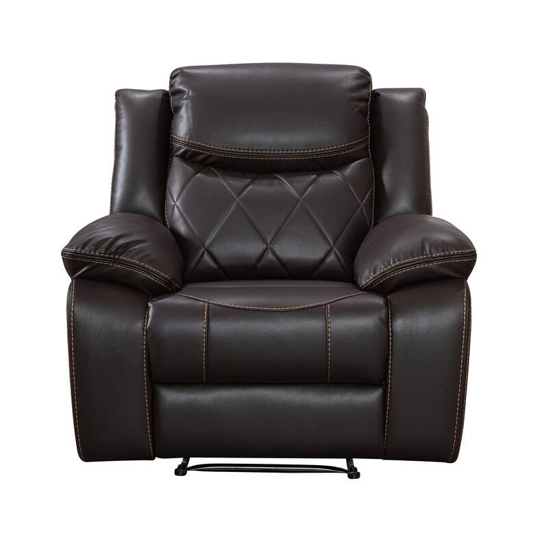 Contemporary Plush Velvet-Like Upholstered Power Reclining Chair