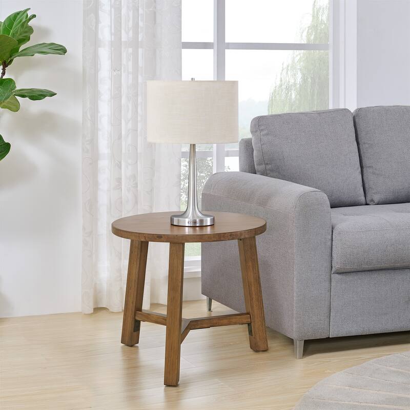 Alaterre Newbury Coffee and End Tables Set, Pecan