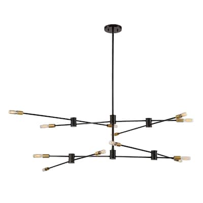 Savoy House Lyrique 12 Light 54.25" Wide 6 Tier Abstract Chandelier