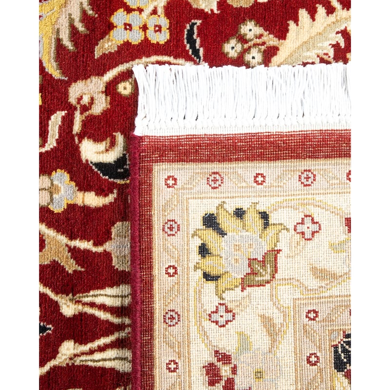 Overton Handknotted Wool Traditional Oriental Red Area Rug - 3' x 5'