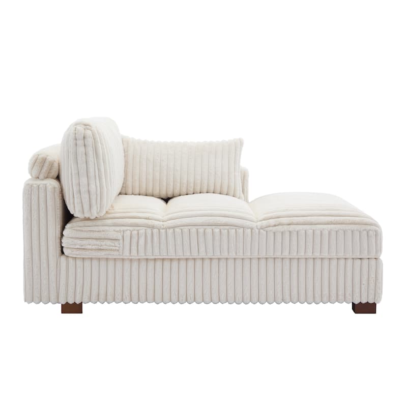 Oversized L-Shape Upholstered Chaise Lounge Sofa Couch