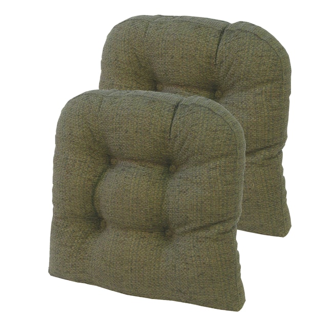 Gripper Tyson Large 17" x 17" Universal Chair Cushion, Set of 2 - Green