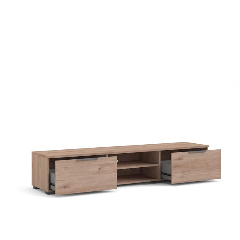Porch & Den Match 2-Drawer and 2-Shelf TV Stand