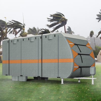 Grey Waterproof Windproof RV Cover