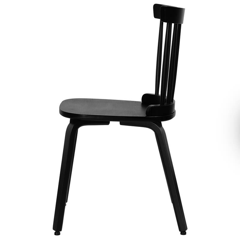 Solid Wood Slat Back Windsor Dining Chairs, Set of 2/4