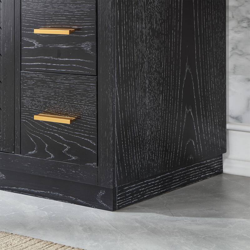 Altair Gazsi Bathroom Vanity with Composite Stone Countertop without Mirror