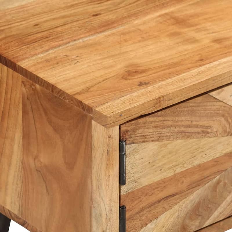 vidaXL TV Stand 57.1"x13.8"x13.8" Solid Wood Acacia - 57.1" x 13.8" x 13.8"