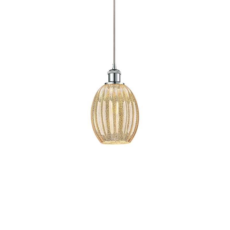 Innovations Lighting 516-1P-11-7 Preston Pendant Preston 7" Wide Mini - Polished Chrome / Mercury