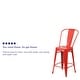 preview thumbnail 57 of 97, 24'' High Metal Indoor-Outdoor Counter Height Stool with Back