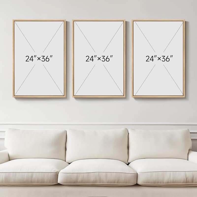 Large Framed Neutral Abstract Wall Art, Black White Beige Minimalist