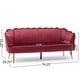 preview thumbnail 64 of 62, Reitz Glam Velvet Shell Sofa by Christopher Knight Home - 76.25" L x 29.25" W x 33.50" H