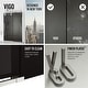 preview thumbnail 5 of 54, VIGO Elan Frameless Sliding Shower Door