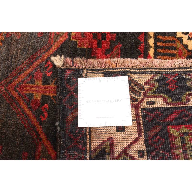 ECARPETGALLERY Hand-knotted Teimani Dark Grey Wool Rug - 2'11 x 4'4