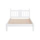 preview thumbnail 20 of 19, Twin Bed with Column-Decoration Headboard, with Bed Slats
