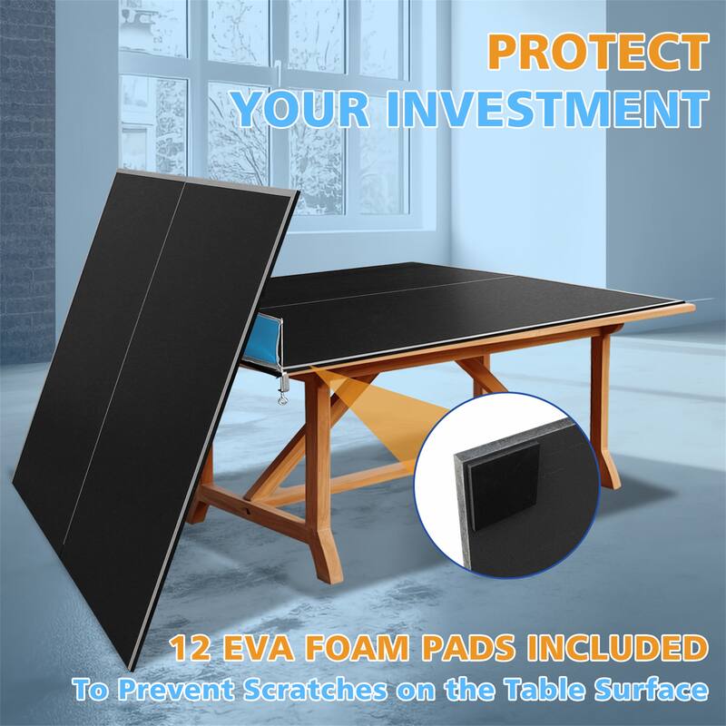 7*4ft Mid-Size Ping Pong Conversion Top Foldable,Table Tennis Table Top