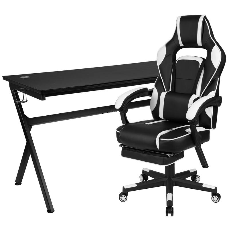 Gaming Desk Bundle - Cup/Headset Holder/Mouse Pad Top