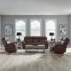 Option Sofa, Love Seat, Recliner Cognac Leather