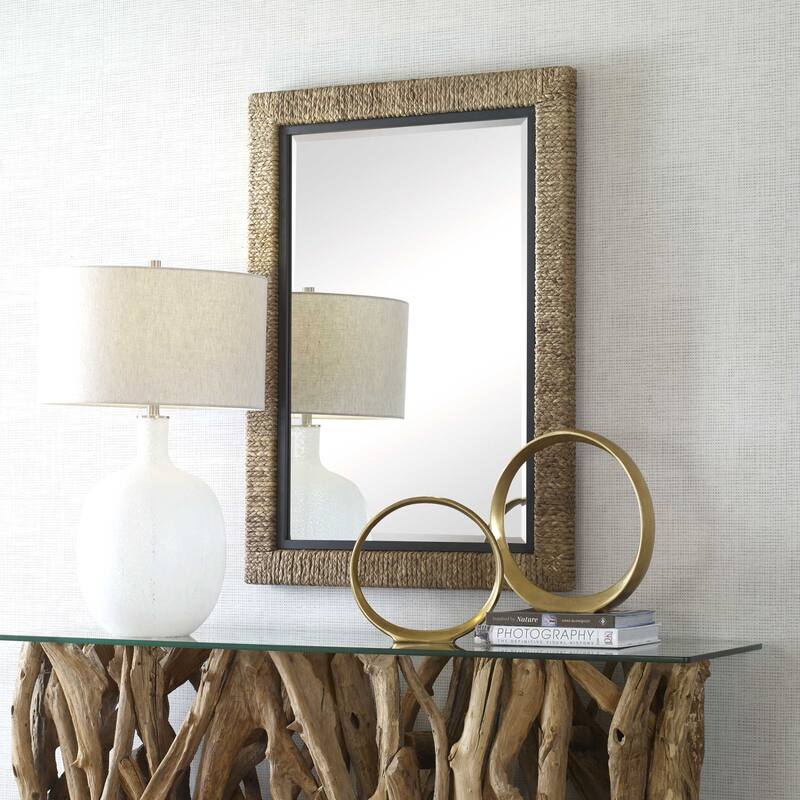 Uttermost 09853 Island 30" W x 41" H Rectangular Framed Bathroom