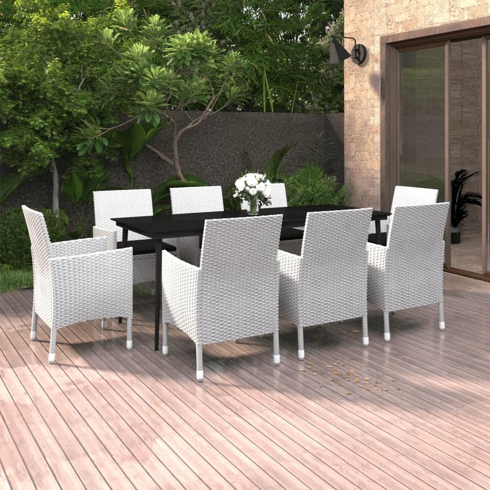 vidaXL Patio Dining Set 3/5/7 Piece Multi Colors 31.5"/55.1" Table Length - 78.7" x 39.4" x 29.1"