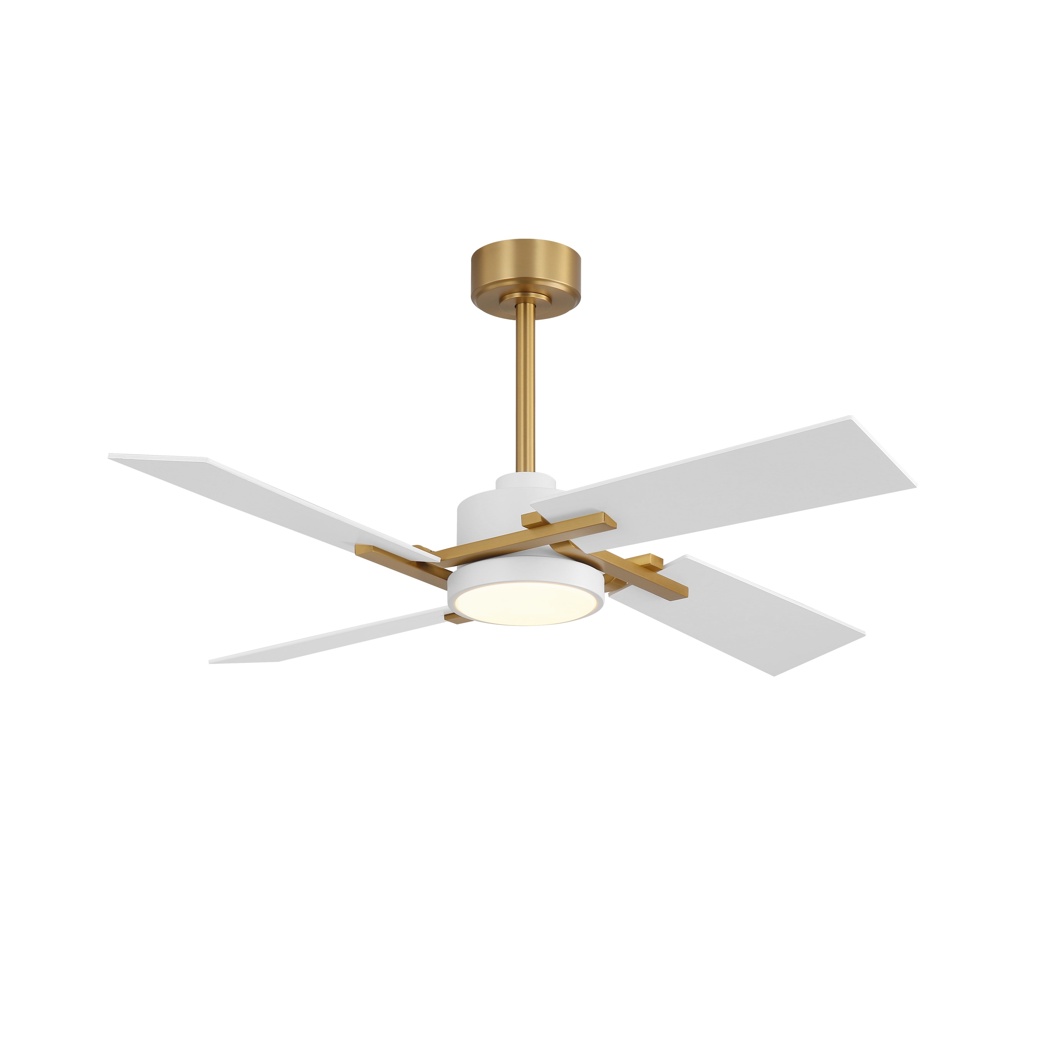 MLiAN 56 In./ 72 In. 4 Plywood Blades Indoor LED Light Ceiling Fan with Remote...