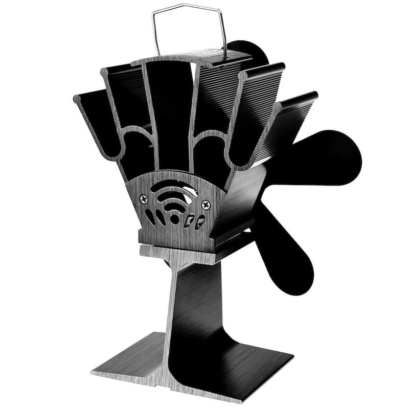Costway Stove Fan 5 Blades Fuel Saving Heat Powered For Wood Burner - See Details