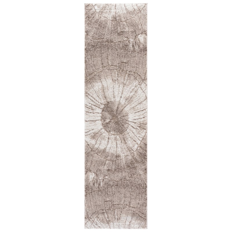 SAFAVIEH Northport Sigun Rug - 2'3" x 8' Runner - Taupe/Ivory