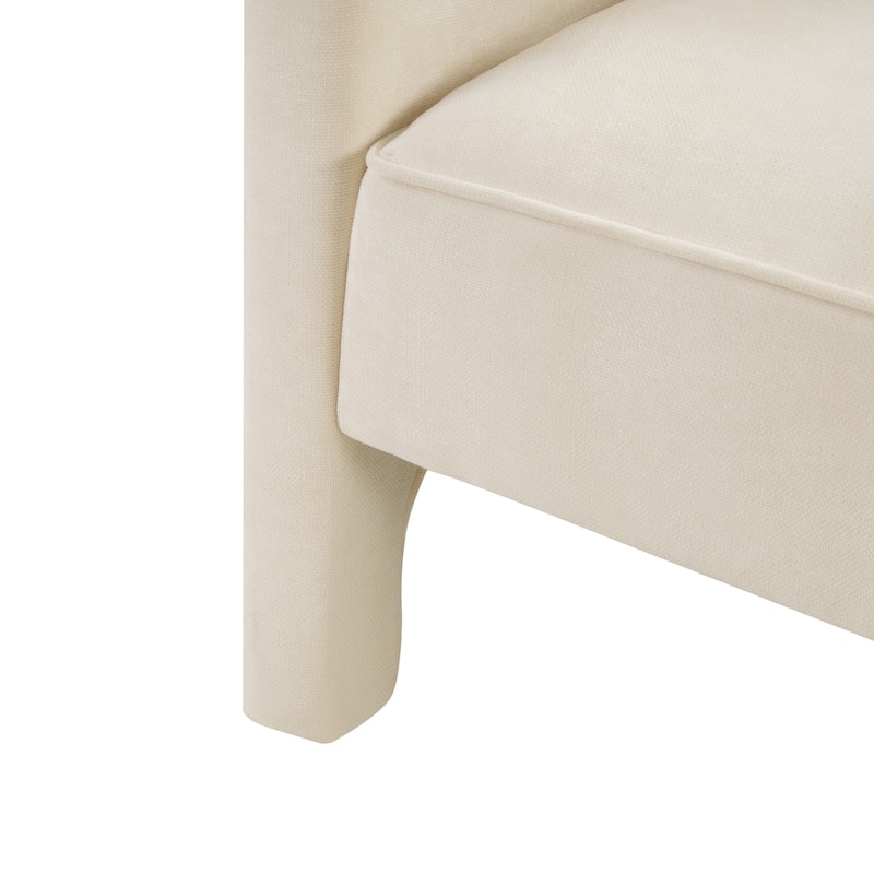 Christopher Knight Home - Barrel Modern Upholstered Accent Chair with Ergonomic Comfort.