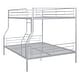 preview thumbnail 18 of 31, Full XL Over Queen Bunk Bed, Save Space or Split Into 2 Beds, Black