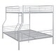 preview thumbnail 18 of 31, Full XL Over Queen Metal Bunk Bed with Chrome Finish, Safety Guardrails, Space-Saving Design, Easy Assembly