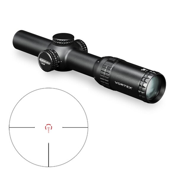 Vortex Strike Eagle 1-6x24 Riflescope with 30mm Rings and Cap 