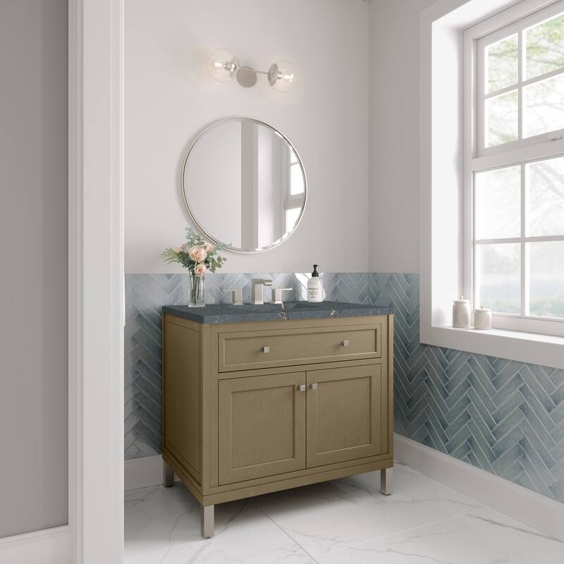 Chicago 36" Single Vanity, Walnut Whisper