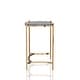 preview thumbnail 8 of 6, Furniture of America Allade Modern Gold 44-inch Glass Computer Desk