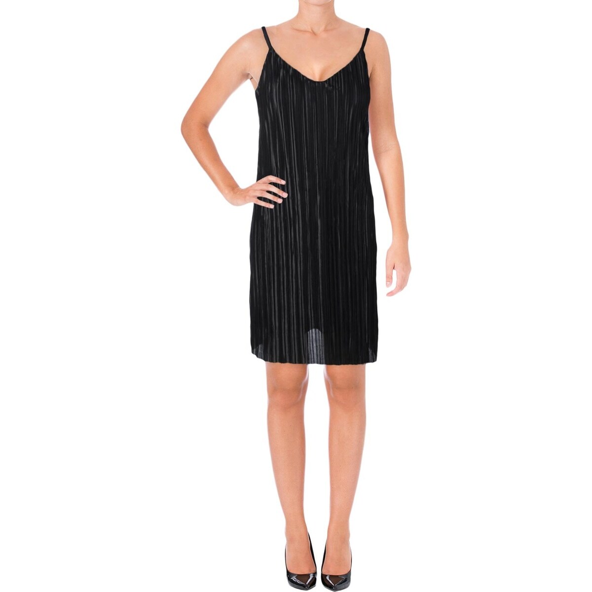aqua slip dress