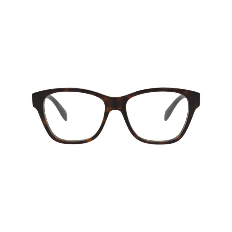 Alexander McQueen Square-Frame Acetate Optical Frames - Havana Havana Transparent - Multi