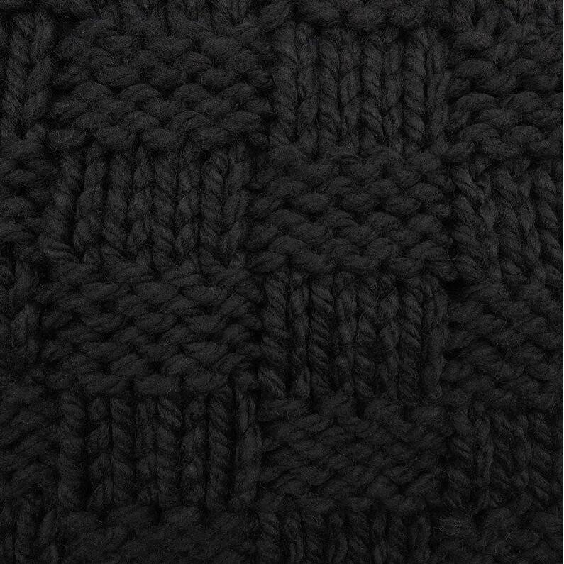 HiEnd Accents Chess Hand Knit Throw, 50"x60"