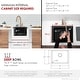 preview thumbnail 32 of 52, STYLISH 22 inch Composite Granite Dual Mount Kitchen Sink - 22" x 17.5" x 8.25"