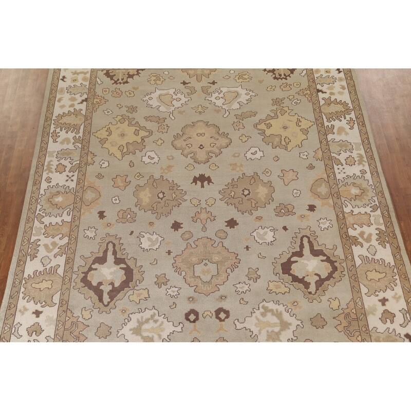 Oushak Oriental Area Rug Handmade Bedroom Wool Carpet - 9'1"x 11'11"