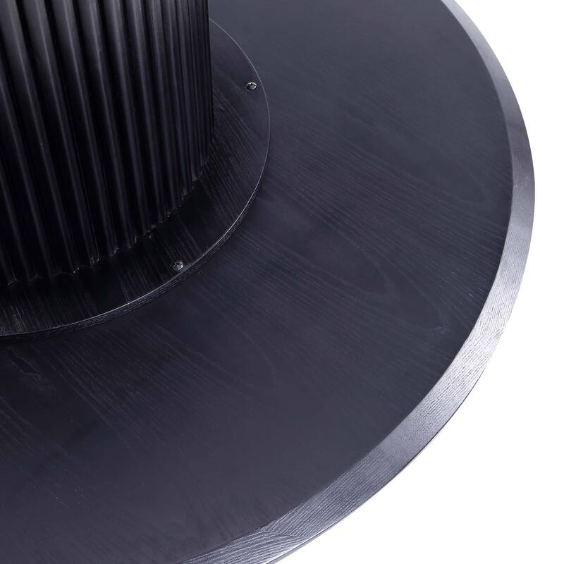 Manhattan Comfort 7-Piece Hathaway Modern 59.05 Solid Wood Round Dining Set