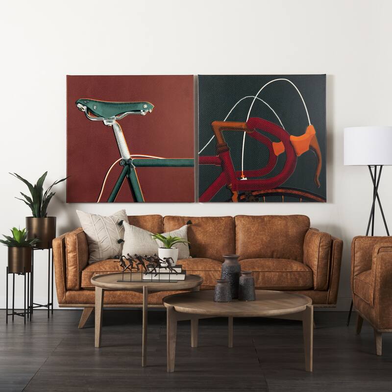 Bike Handle I (44 x 44) Canvas Art Print