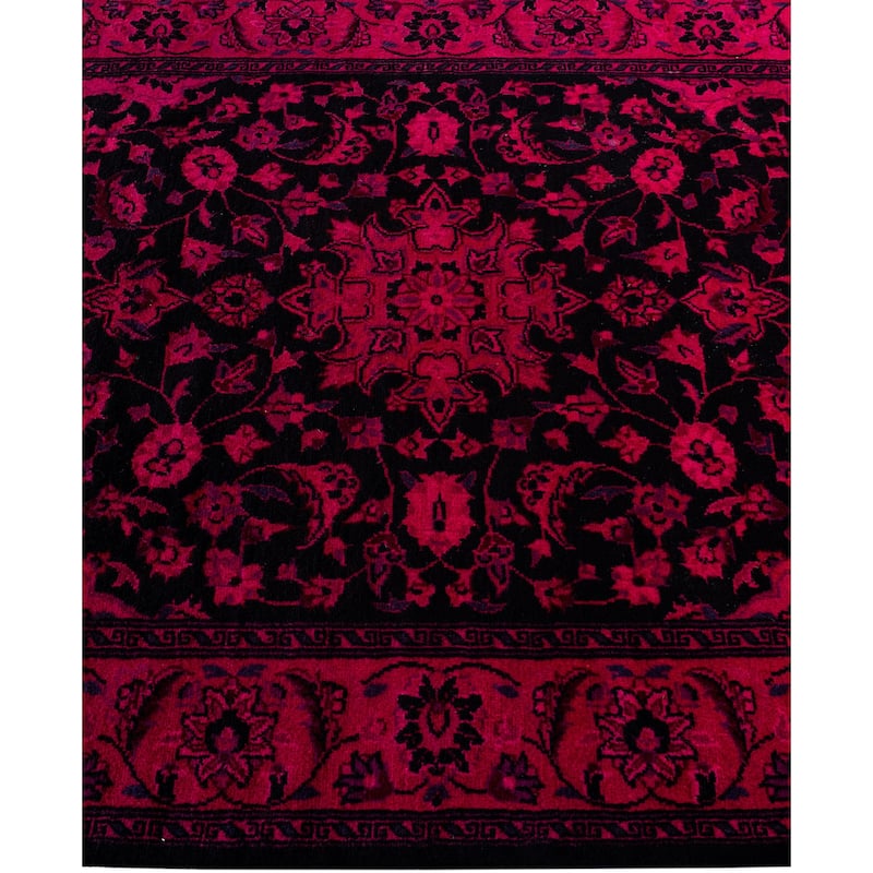 Overdyed One-of-a-Kind Hand-Knotted Area Rug - Black - 3' 2" x 5' 2"