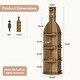 preview thumbnail 2 of 7, 75-Inch Tall Wooden Wine Rack with Storage Shelves