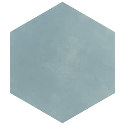 Merola Tile Horizon Hex Aguamarina 7-3/4" x 9" Porcelain Floor and Wall Tile