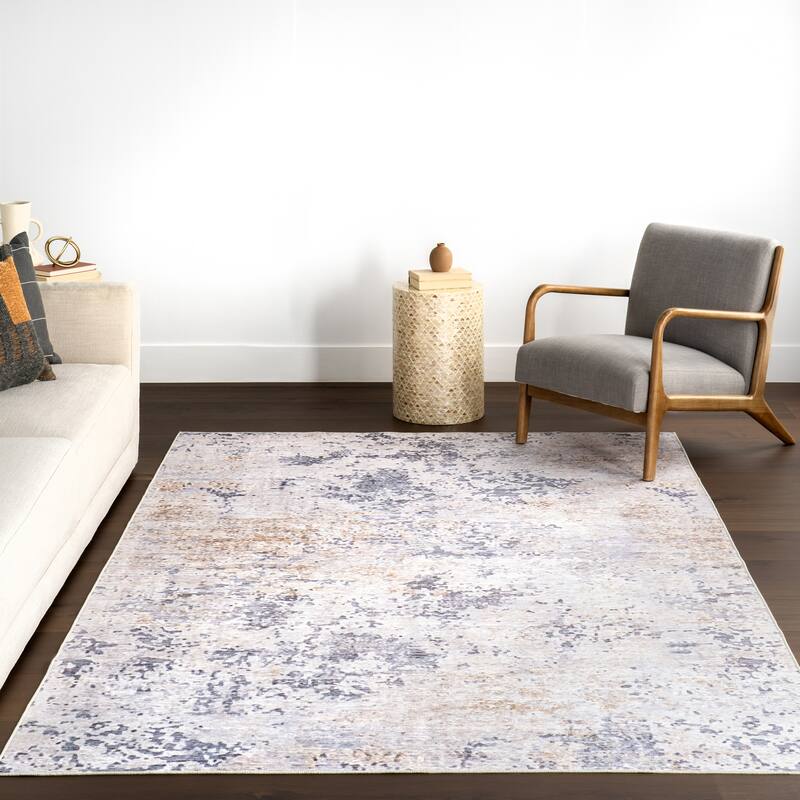 Nuloom Makenzie SplashGuard Modern Abstract Machine Washable Area Rug