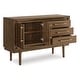 preview thumbnail 11 of 12, Signature Design by Ashley Lyncott Brown Dining Server - 56.13" W x 18" D x 36.25" H